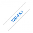 TZE-FA3 Label Tape 12 mm Blue on White 3 m