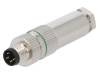 PASH-M8A-04P-MM-SL7001-00B(H) Разъем: M8; "папа"; PIN:4; прямой; на провод; вилка; 3А; 30В