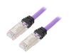 STP6X0.5MVL Patch cord; S/FTP,TX6A™ 10Gig; 6a; многопров; Cu; LSZH; фиолетовый