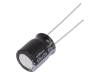URS1E471MPD, Конденсатор: электролитический; THT; 470мкФ; 25ВDC; O10x12,5мм, NICHICON