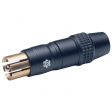 SP116G-C18 BLACK Male cable connector black