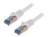 CQ4012S Patch cord; S/FTP; 6a; многопров; Cu; LSZH; серый; 250мм