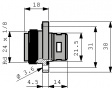 CA 3 GS Разъем: круглый; -40?90°C; Класс защиты: IP67; Серия: CA; гнездо
