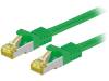 91586 Patch cord; S/FTP; 7; многопров; Cu; LSZH; зеленый; 1м