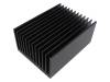 SK 121 150 SA, Радиатор: штампованный; ребристый; черный; L:150мм; W:112мм, Fischer Elektronik