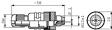 RSC 5/7 Cable connector, M12 5-pin