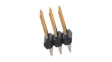 10-97-7066 2.54mm C-Grid Breakaway Header Dual Row Vertical High Temp 6 Circuits 0.38um Gold Selective Plating