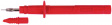 SPS 2381 Ni / RT Набор безопасных диагностических выводов ø 4 mm красный