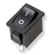 RND 210-00549 Power Rocker Switch, Black, On-Off