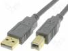CAB-USBAB/1G Кабель; USB 2.0; вилка USB A, вилка USB B; позолота; 1м