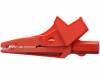 SAK 6674/RT, Crocodile clip; 12A; 600VDC; red; Grip capac: max.20mm, Schutzinger