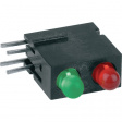 1801.2831 PCB LED 3 mm round Green/Red standard