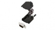 DTZK09-BK-HDP15-K DE-15 Plug D-Sub HD Connector Kit, Zinc Backshell