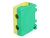E.4119 Соединитель: на рейку; Кол-во полюс:1; клеммы:2; желто-зеленый