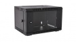 RMWC6UG-1E 19" Case with Glass Door, Wall Mount, 6U, Steel, Black