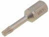 21204, Насадка 1/4" (C6,3мм); Torx; 25мм; Наконечник: TX10, Wiha