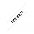 TZE-S221 Этикеточная лента 9 mm черный на белом
