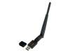WL0150A, Компьютерная плата: сетевая WiFi; черный; USB A; 2412-2483,5МГц, LOGILINK
