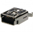 651005136421 Socket, vertical, 5, mini-USB B THD