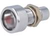 AMLD 0802 Индикат.лампа: LED; выпуклый; Отв: O8,2мм; IP67; латунь