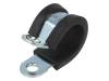 LKD11512 Хомуты; Oпетли: 15мм; W: 12мм; сталь; Материал корпуса: EPDM; W1