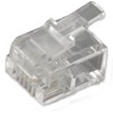 MHRJ126P4CR, Modular plug 4 Unshielded, MH Connectors