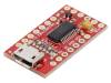 BOB-13263, Модуль: конвертер; USB-UART; FT231X; USB B micro,штыревой, SparkFun Electronics