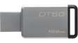 DT50/128GB USB-Stick DataTraveler 50 128 GB grey / black