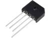 KBU410 Однофазный выпрямительный мост; Urmax:1кВ; If:4А; Ifsm:120А; KBU
