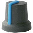 CL170851BR Ручка; с указателем; резина,пластик; Диам.оси: 6мм; O16,8x14,5мм