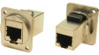 CP30222SM3 RJ45 Panel Mount Adapter, XLR Housing, Shielded, CAT6 8P8C
