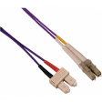 LCSCOM4DPU10 FO cable 50/125um OM4 LC/SC 10 m Violet