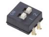 A6SN2104, Переключатель: DIP-SWITCH; Кол-во секций: 2; ON-OFF; 0,025A/24ВDC, Omron