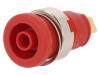 SEB 2610 F4.8 RT (972355101) Гнездо; "банан" 4мм; 25А; 1кВDC; красный; позолота; винтами; 32мм