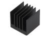 ATS-54210R-C1-R0, Радиатор: штампованный; ребристый; черный; L: 21мм; W: 21мм, Advanced Thermal Solutions