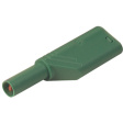 LAS S WS GRUEN / GREEN Safety plug diam. 4 mm Green CAT II