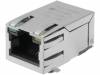 J3011G21DNL, Гнездо; RJ45; PIN:8; экранированный, со светодиодом; позолота, Pulse