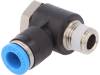 153087, Быстроразъемное соед-е; с резьбой, угловой 90°; R 1/8"; внешняя, Festo