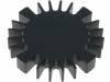 SK56910SA Радиатор; для диод LED; O:60мм; H:10мм; 2,1К/Вт; Цвет: черный