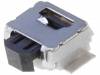 B3U-3000PM-B Микропереключатель; 1; SPST-NO; 0,05A/24ВDC; SMT; 0,49Н; 2,5x3мм