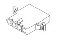 1991-04R1 / 1909-1042 Receptacle housing 1x4P