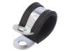 LKD12120 Хомуты; Oпетли: 21мм; W: 20мм; сталь; Материал корпуса: EPDM; W1