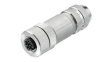 1784750000 M12 Straight Socket Sensor Connector, 5 Poles, A-Coded, Screw