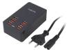 PA0139 Блок питания: зарядное устройство; 6,4А; Вых: USB; 100?240ВAC