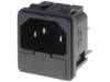 IEC-G-2, Разъем: питания AC; IEC 60320; C14 (E),1 предохранитель; гнездо, ADAM TECH