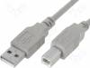 BQC-USB2AB/5 Кабель; USB 2.0; вилка USB A, вилка USB B; 5м; светло-серый