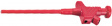 KLEPS 30 RED Clamp-type test probe diam. 4 mm red