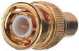 CCFBNC-M Straight Adapter, RCA Socket - BNC Plug,