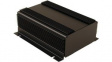 1455NHD1601BK Extruded Enclosure, Black Anodised, 110 x 160 x 61 mm, Aluminium, 1455