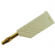 LAS N WS AU WHITE Plug diam. 4 mm white